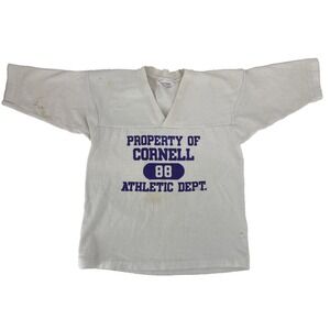 Vintage Cornell College Kids Football‎ Style Jersey Sweatshirt S 80s USA AS IS*